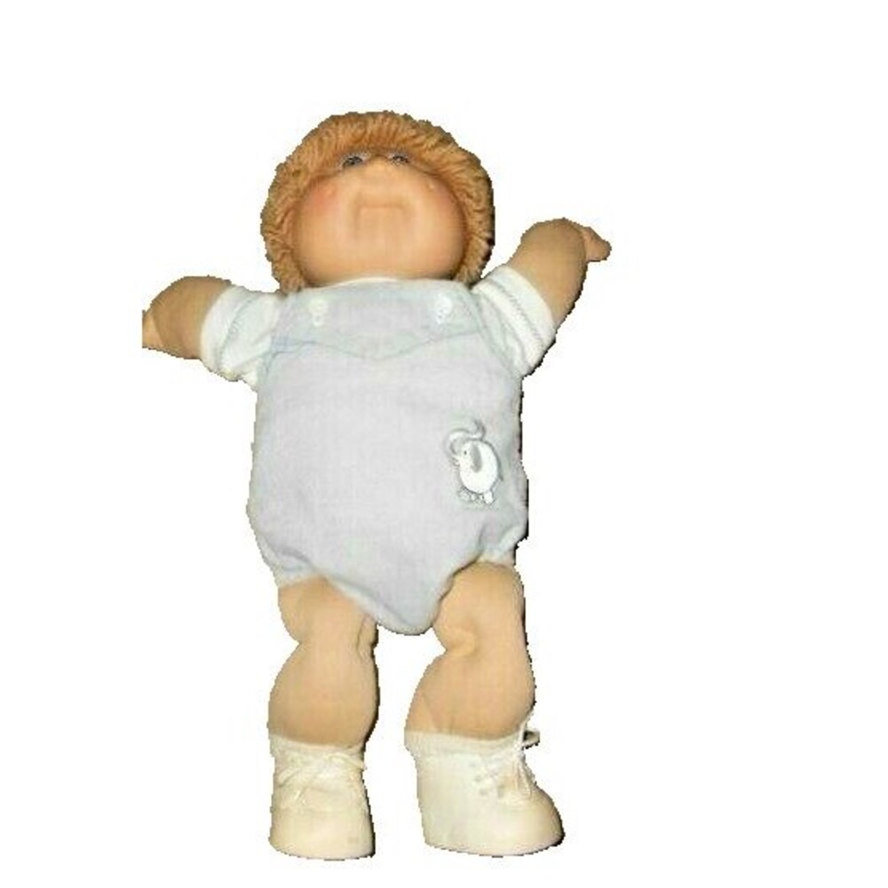 Vintage Cabbage Patch Kid Boy Doll Diaper Blue Xavier Roberts Signature 1985